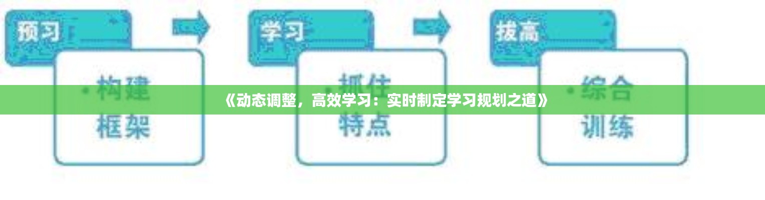 《动态调整，高效学习：实时制定学习规划之道》