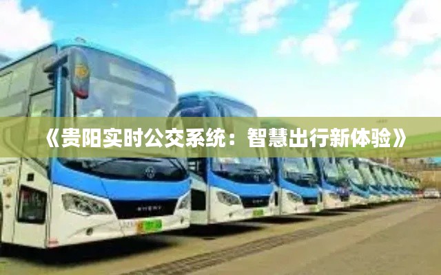 《贵阳实时公交系统：智慧出行新体验》