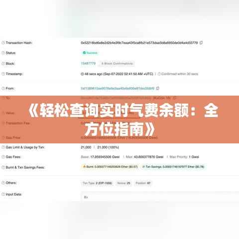 《轻松查询实时气费余额：全方位指南》
