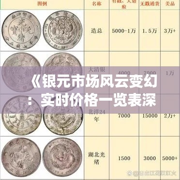 《银元市场风云变幻:实时价格一览表深度解析》
