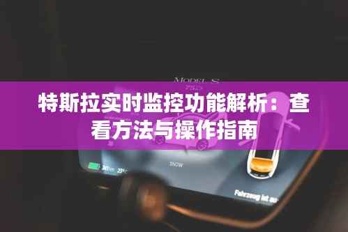 特斯拉实时监控功能解析:查看方法与操作指南