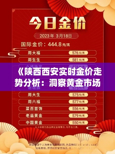 《陕西西安实时金价走势分析：洞察黄金市场动态》