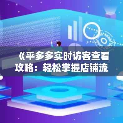 《平多多实时访客查看攻略:轻松掌握店铺流量动态》