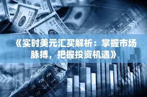《实时美元汇买解析：掌握市场脉搏，把握投资机遇》