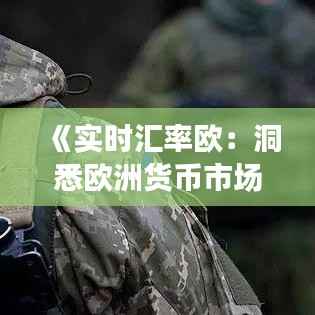 《实时汇率欧：洞悉欧洲货币市场的脉动与机遇》