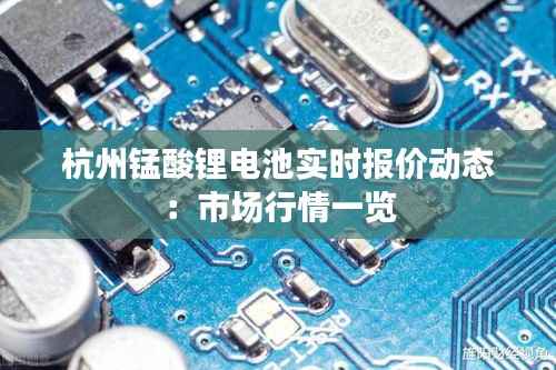 杭州锰酸锂电池实时报价动态：市场行情一览