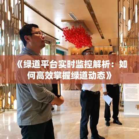 《绿道平台实时监控解析:如何高效掌握绿道动态》