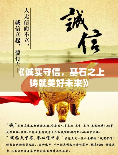 《诚实守信，基石之上铸就美好未来》