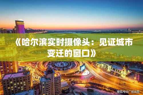 《哈尔滨实时摄像头：见证城市变迁的窗口》
