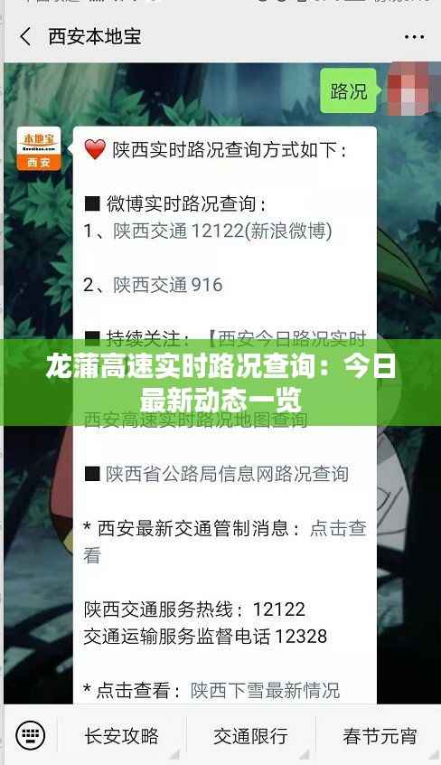 龙蒲高速实时路况查询：今日最新动态一览