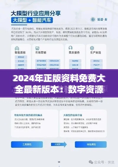 2024年正版资料免费大全最新版本:数字资源自由获取的新纪元
