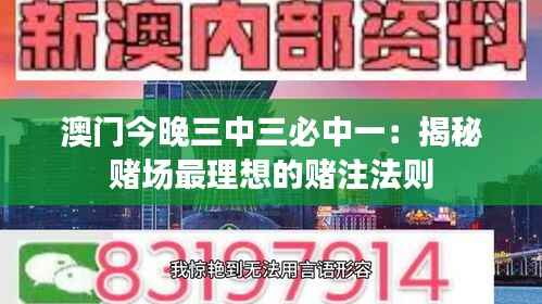 澳门今晚三中三必中一：揭秘赌场最理想的赌注法则