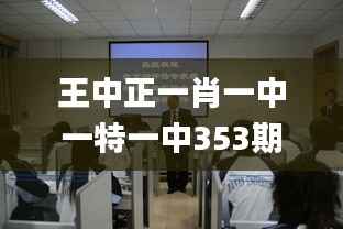 王中正一肖一中一特一中353期,连贯评估方法_特供版17.300