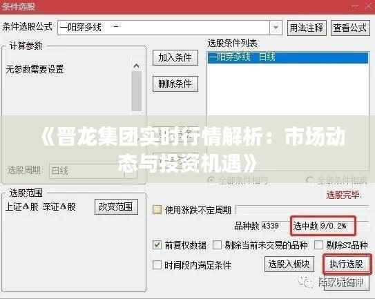《晋龙集团实时行情解析：市场动态与投资机遇》