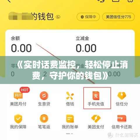 《实时话费监控，轻松停止消费，守护你的钱包》