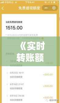 《实时转账额度提升：便捷与风险并存解析》