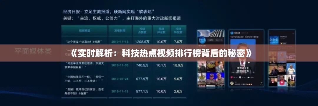 《实时解析：科技热点视频排行榜背后的秘密》