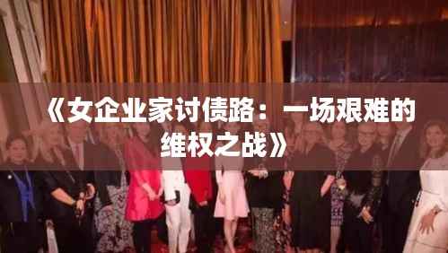 《女企业家讨债路:一场艰难的维权之战》