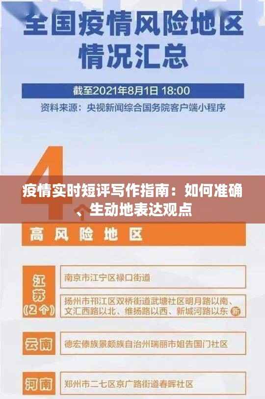 疫情实时短评写作指南：如何准确、生动地表达观点