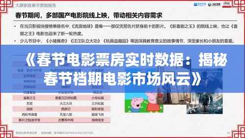 《春节电影票房实时数据：揭秘春节档期电影市场风云》