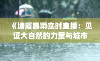 《塘厦暴雨实时直播：见证大自然的力量与城市的坚韧》