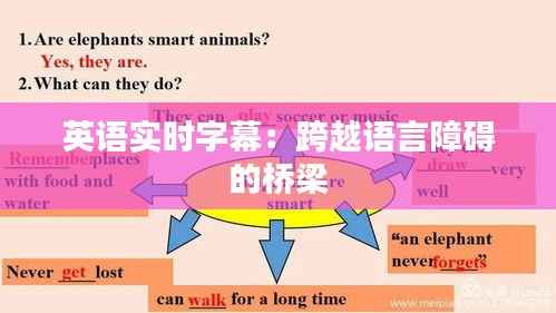 英语实时字幕:跨越语言障碍的桥梁