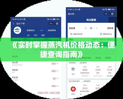 《实时掌握蒸汽机价格动态：便捷查询指南》