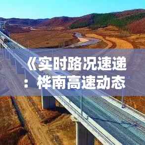 《实时路况速递：桦南高速动态追踪》