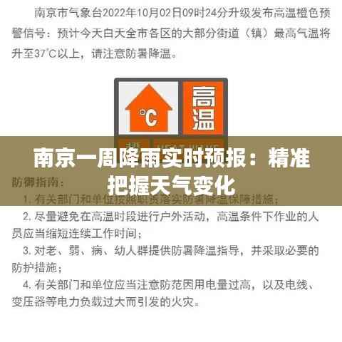 南京一周降雨实时预报:精准把握天气变化
