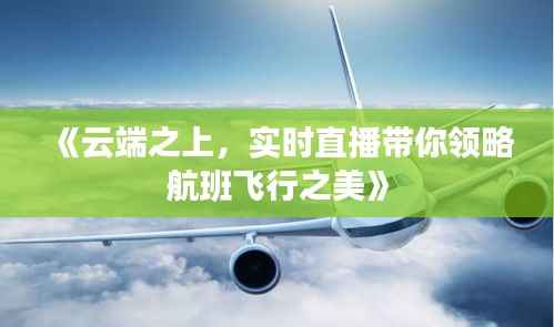 《云端之上,实时直播带你领略航班飞行之美》