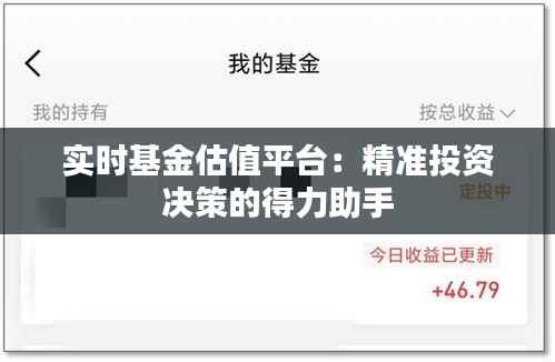 实时基金估值平台:精准投资决策的得力助手