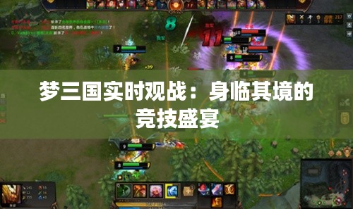 梦三国实时观战:身临其境的竞技盛宴