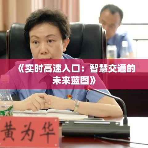 《实时高速入口：智慧交通的未来蓝图》