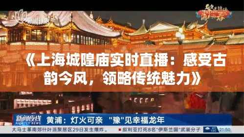 《上海城隍庙实时直播：感受古韵今风，领略传统魅力》