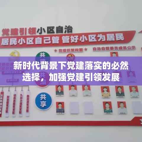 新时代背景下党建落实的必然选择，加强党建引领发展