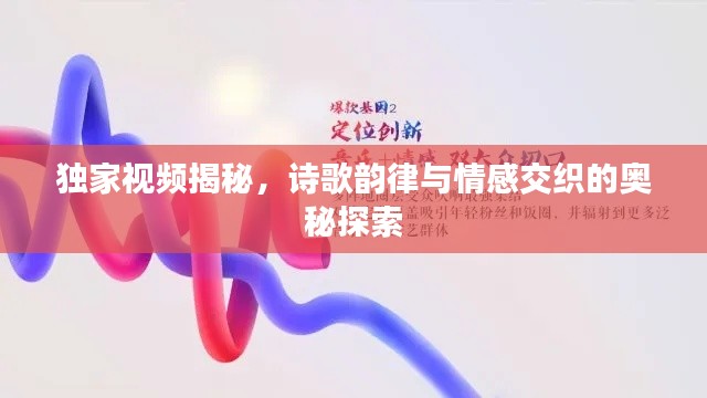 独家视频揭秘，诗歌韵律与情感交织的奥秘探索