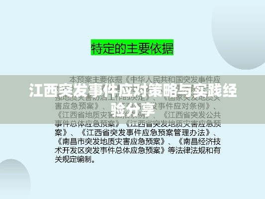 江西突发事件应对策略与实践经验分享