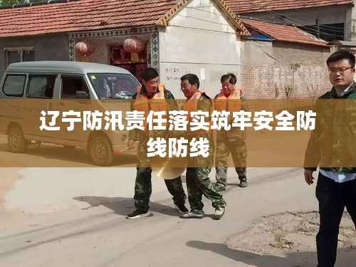 辽宁防汛责任落实筑牢安全防线防线