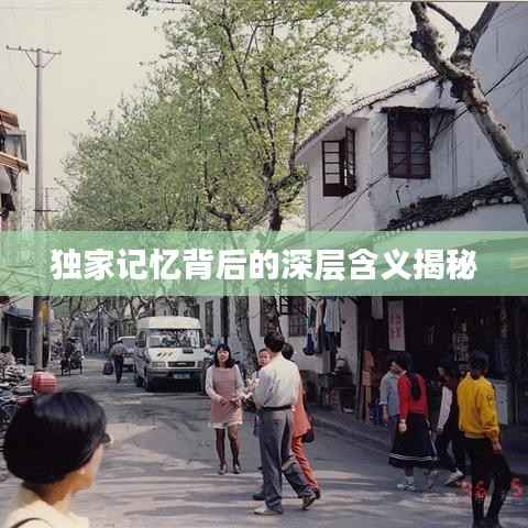独家记忆背后的深层含义揭秘