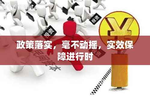 政策落实，毫不动摇，实效保障进行时