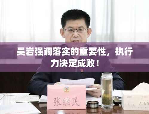 吴岩强调落实的重要性，执行力决定成败！