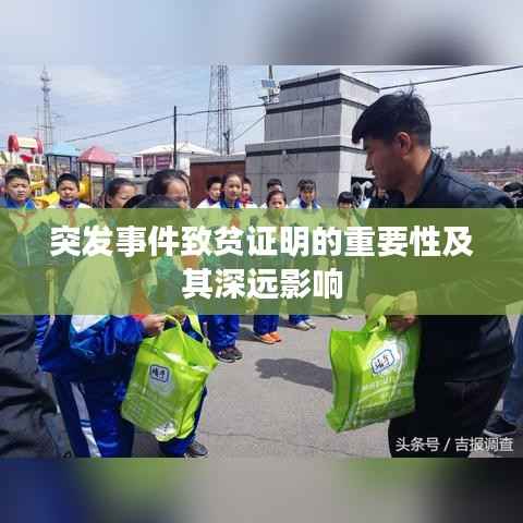 突发事件致贫证明的重要性及其深远影响