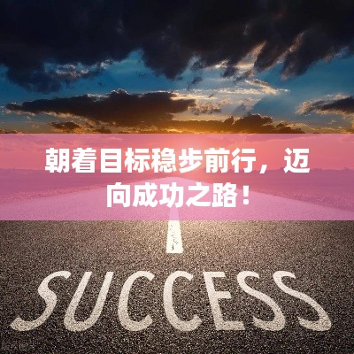 朝着目标稳步前行，迈向成功之路！