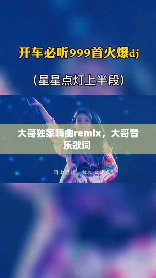 大哥独家嗨曲remix,大哥音乐歌词