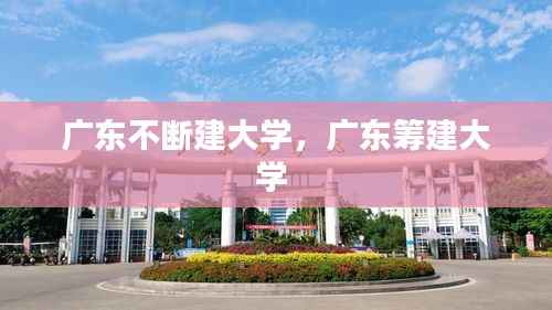 广东不断建大学，广东筹建大学 