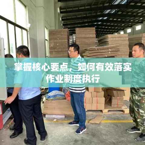 掌握核心要点，如何有效落实作业制度执行