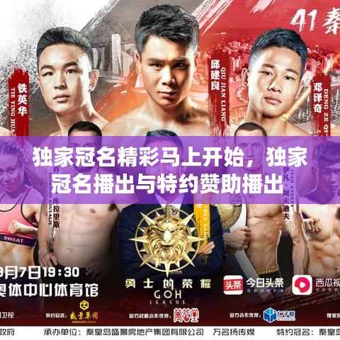 独家冠名精彩马上开始，独家冠名播出与特约赞助播出 