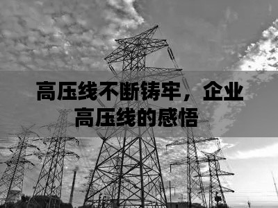 高压线不断铸牢，企业高压线的感悟 