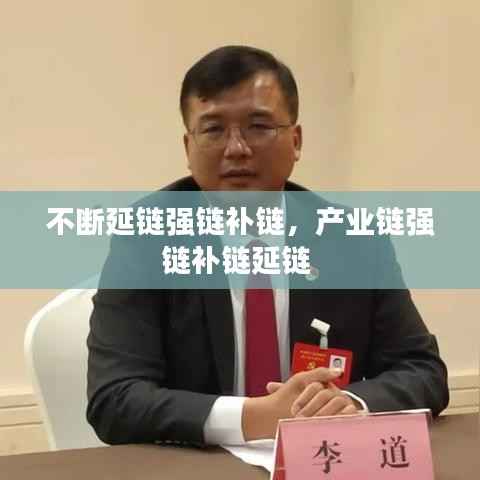 不断延链强链补链，产业链强链补链延链 