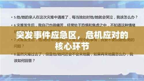 突发事件应急区，危机应对的核心环节